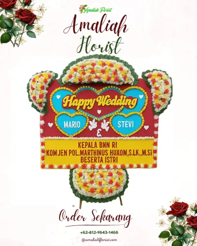 Karangan Papan Bunga Pernikahan di Pakisan